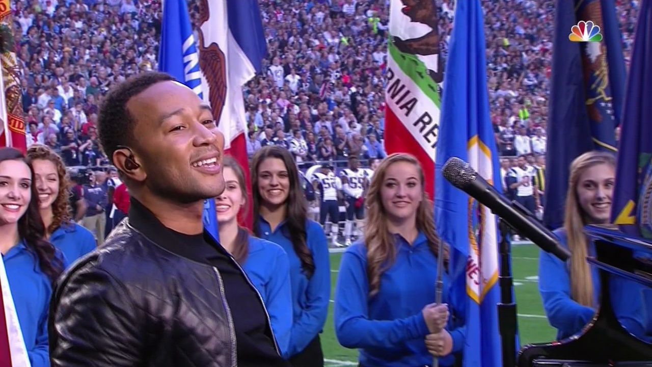 John Legend sings 'America the Beautiful' on Super Bowl XLIX (VIDEO)
