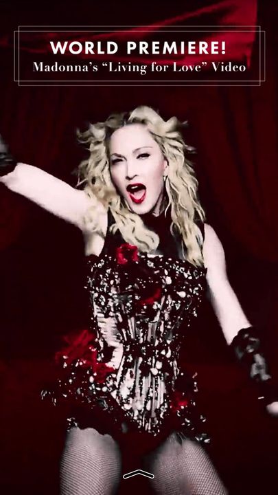 Madonna debuts 'Living for Love' on Snapchat (VIDEO)