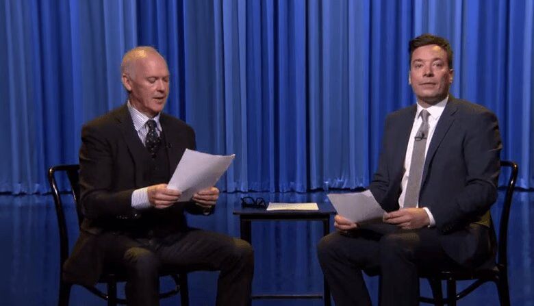 Michael Keaton and Jimmy Fallon read 'Birdman' scripts by Kids (VIDEO)