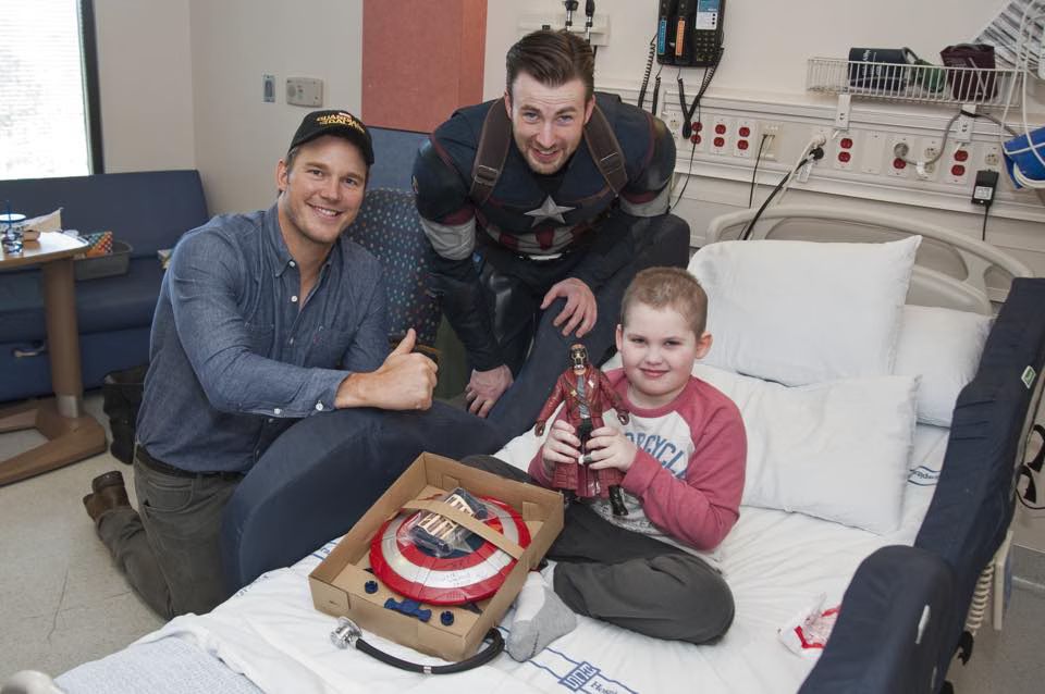Chris Evans Captain America Hospital