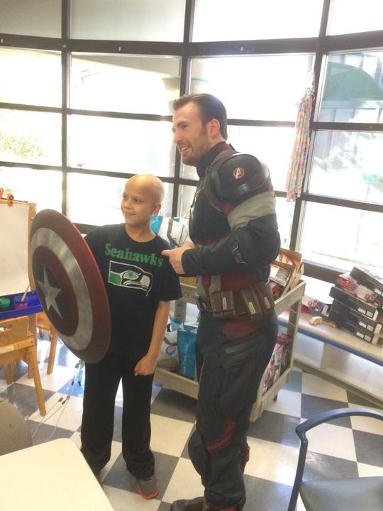 Chris Evans Captain America Hospital