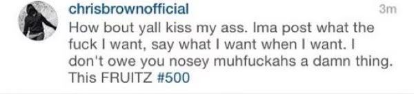 Chris Brown finally breaks silence on Baby Girl