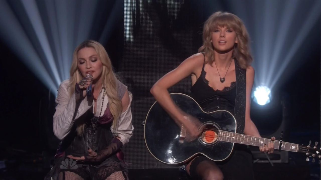 Madonna and Taylor Swift perform 'Ghosttown' together at iHeartRadio Music Awards 2015 (VIDEO)