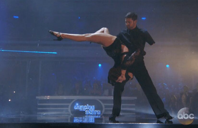 Noah Galloway and Sharna Burgess dance Argentine Tango