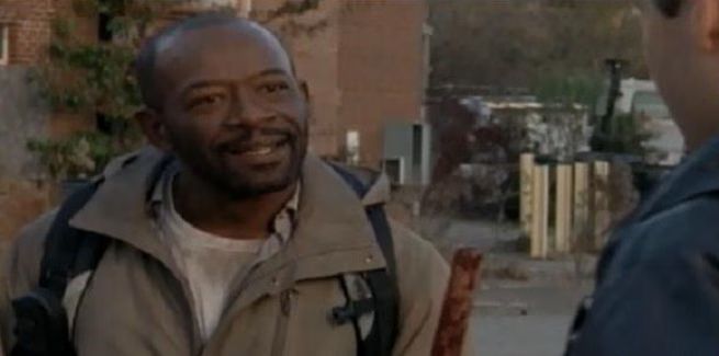 The Walking Dead Morgan meets up with Daryl and Aaron