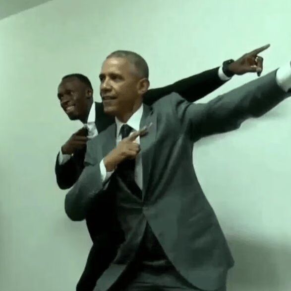 Barack Obama Does Lightning Pose With Usain Bolt (VIDEO)