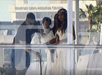 Beyonce Attends Mother Tina Knowles' White Wedding On A Yacht (VIDEO)