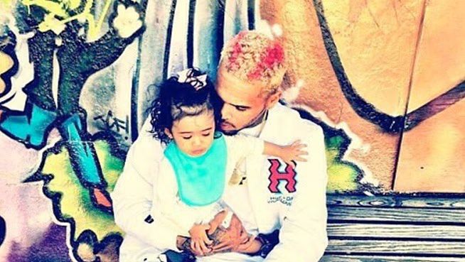 Chris Brown with Royalty (New Adorable Photo) (Instagram)