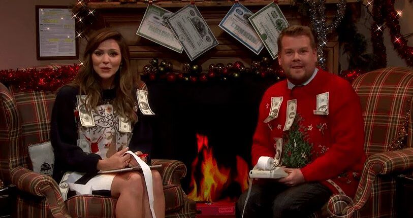 Katharine McPhee sings Tax Day Carols with James Corden, Walks the Runway (VIDEO)