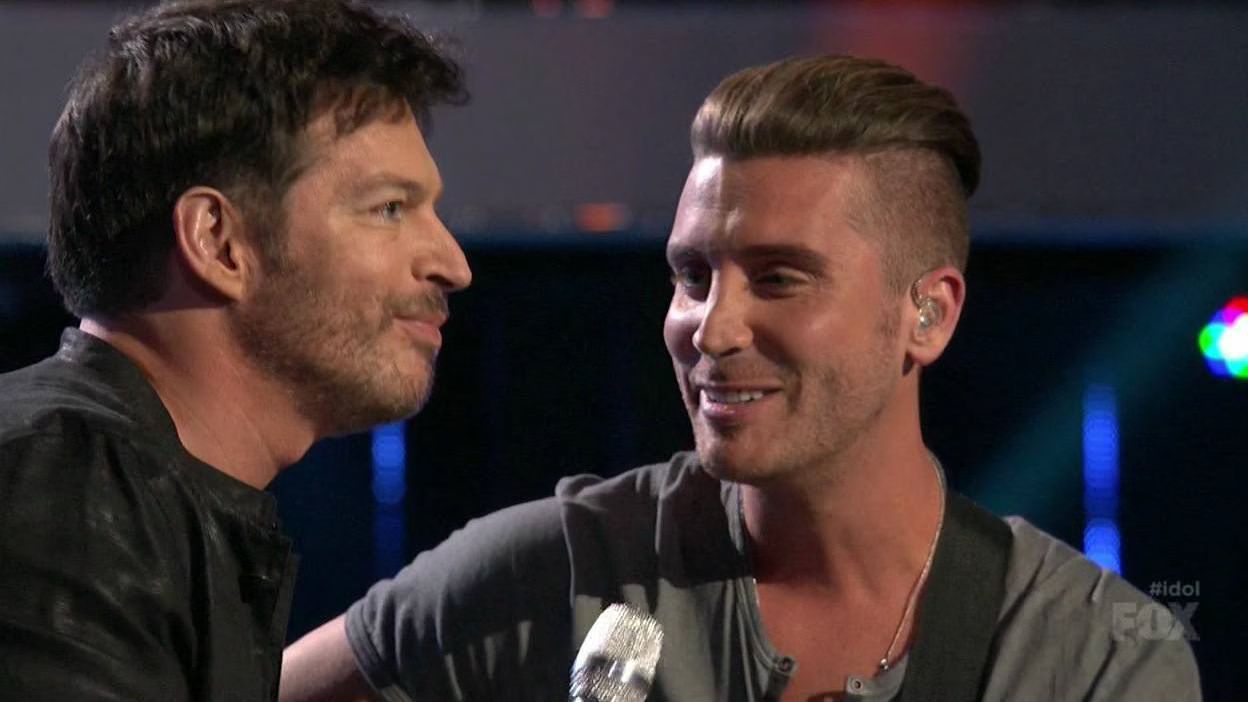 Nick Fradiani gets assist from Harry Connick Jr. on 'Teenage Dream' on American Idol Top 7
