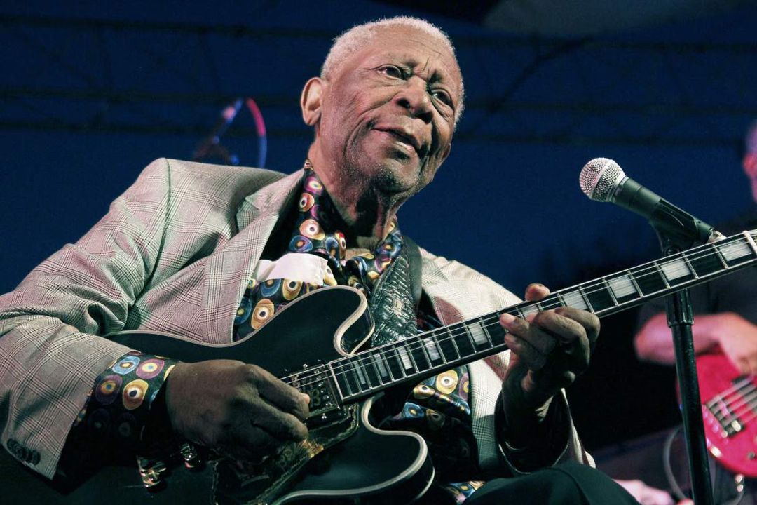 B.B. King performs in Indianola, Miss., on Aug. 22, 2012 - Rogelio V Solis—AP