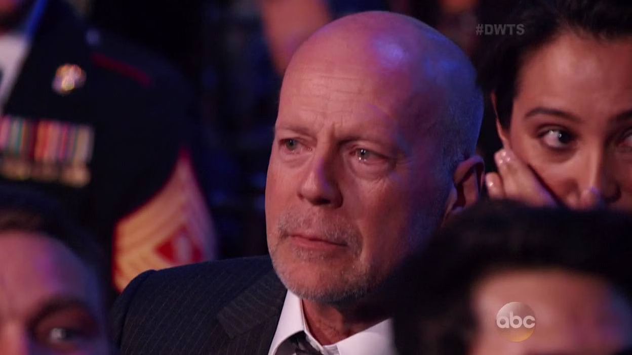 Bruce Willis Crying DWTS