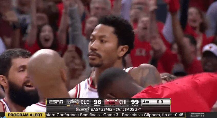 Derrick Rose game winning shot against Cavaliers