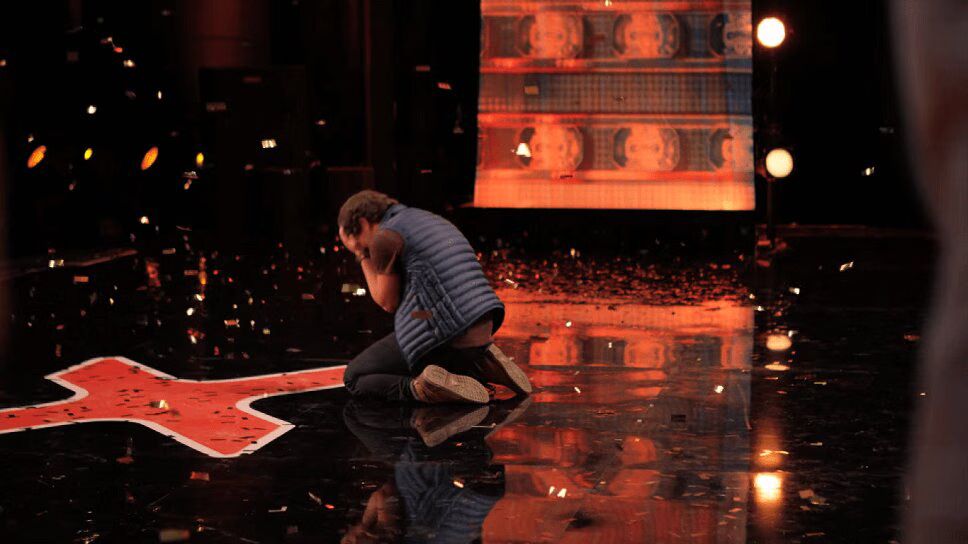 Drew Lynch receives Golden Buzzer