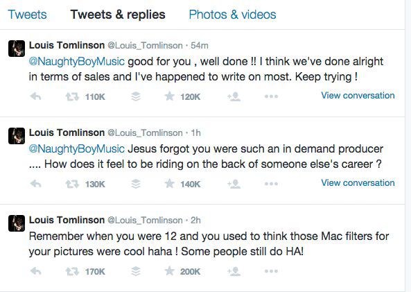 Louis Twitter Attack