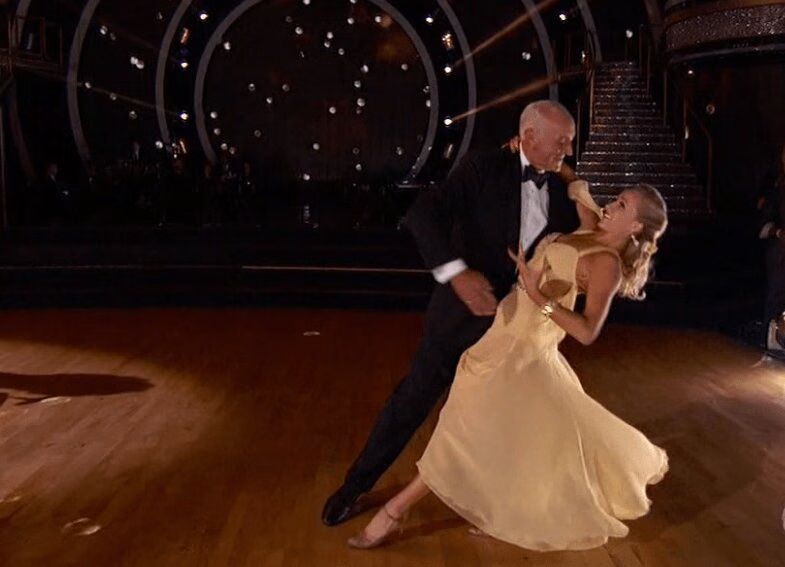 Nastia Liukin, Derek Hough and Len Goodman dance PERFECT Viennese Waltz