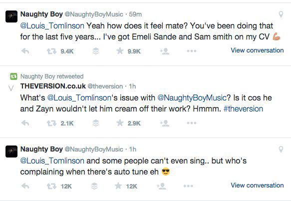 Naughty Boy Twitter
