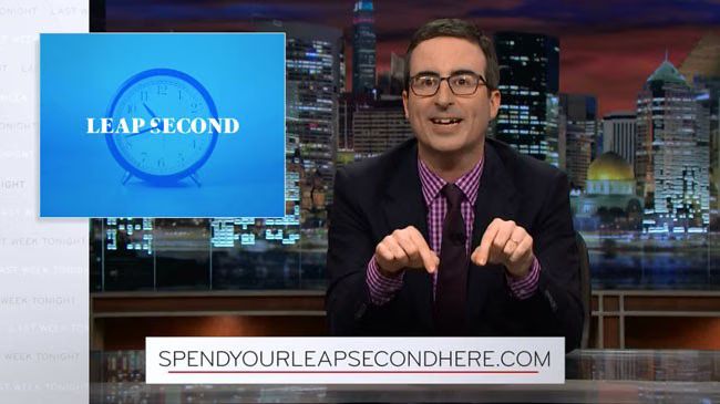John Oliver Leap Second