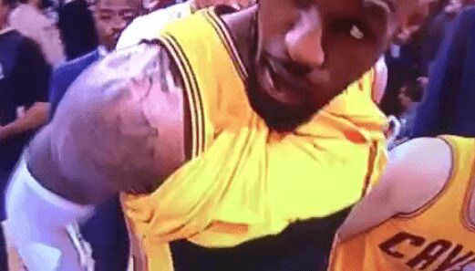 LeBron James Accidentally Exposes Peen at NBA Finals (VIDEO)