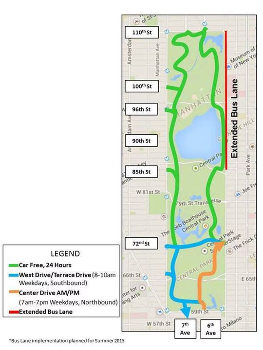NYC's Central Park To Be Permanently Car-Free