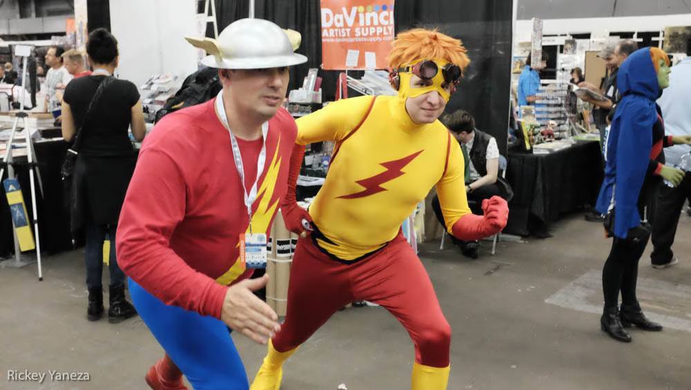 Golden Age Flash and Kid Flash Young Justice animated series