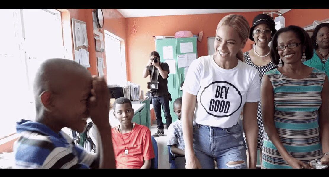 Watch This Boy Freak Out After Meeting Beyonce In Haiti (VIDEO)