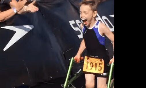 8-Year-Old With Cerebral Palsy Finishing Triathlon Will Melt Your Heart (VIDEO)