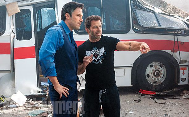 Batman v Superman - Ben Affleck and Zack Snyder