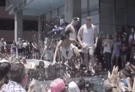 Demi Lovato Face-Plants at LA Pool Party (VIDEO)