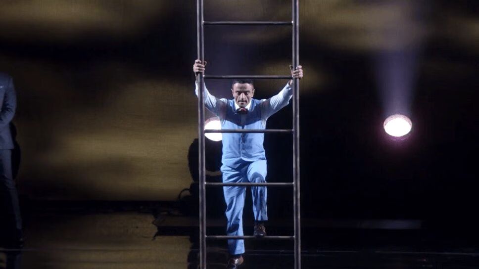 Acrobat Risks Life and Limb With Ladder Balancing Act on America's Got Talent 10 (VIDEO)