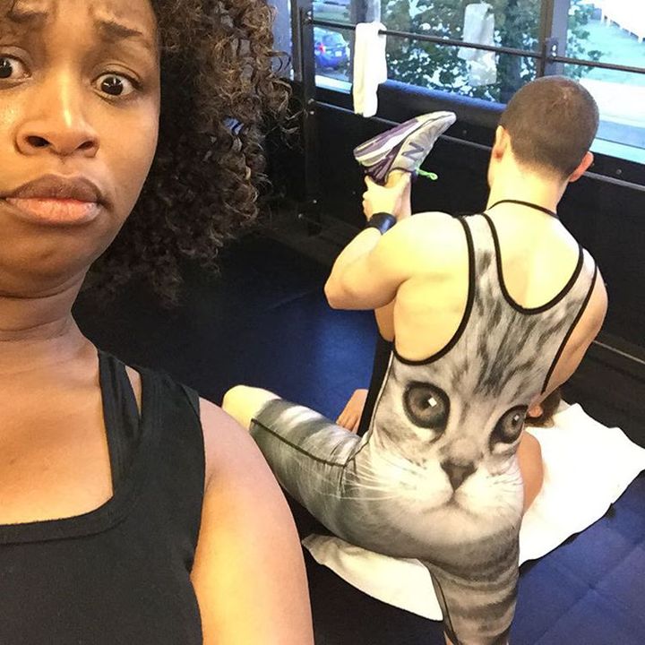 Cat Spandex That Stares Into Your Soul (PHOTO)