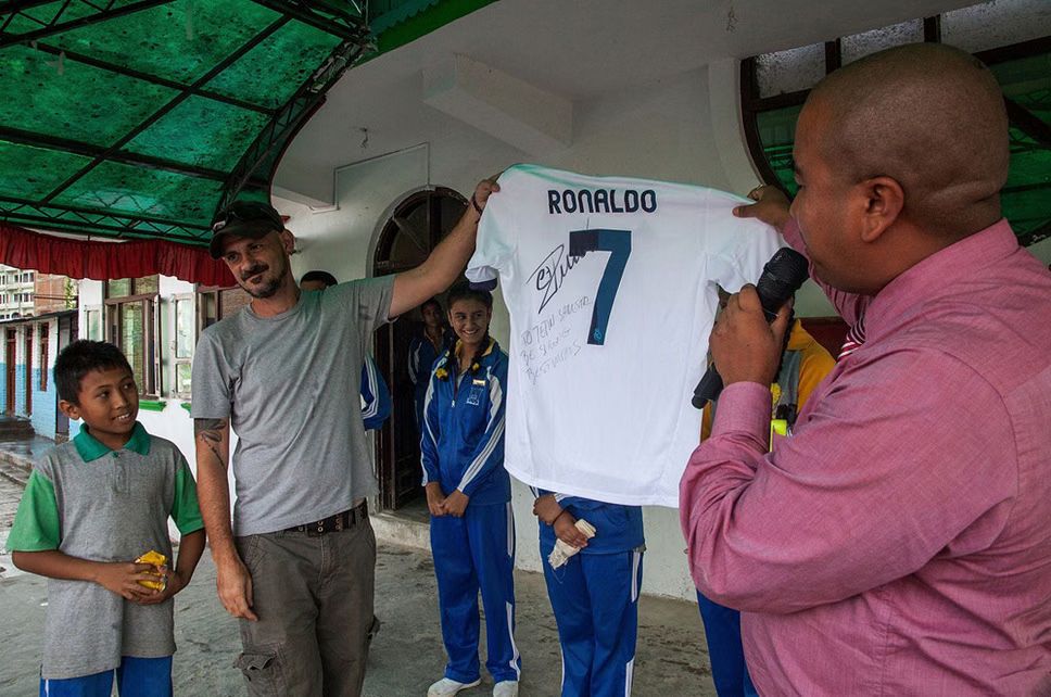 Cristiano Ronaldo Surprises Earthquake Victim With Signed Shirt