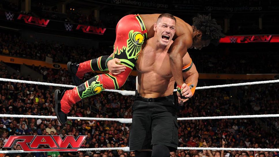 John Cena Defends US Title Against Xavier Woods on WWE Raw (VIDEO)