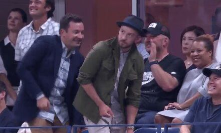 Justin Timberlake and Jimmy Fallon dance like Beyonce at U.S. Open (VIDEO)