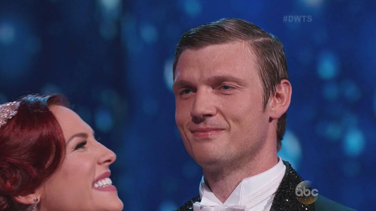 Nick Carter and Sharna Burgess dance classic 'Downton Abbey' Viennese Waltz