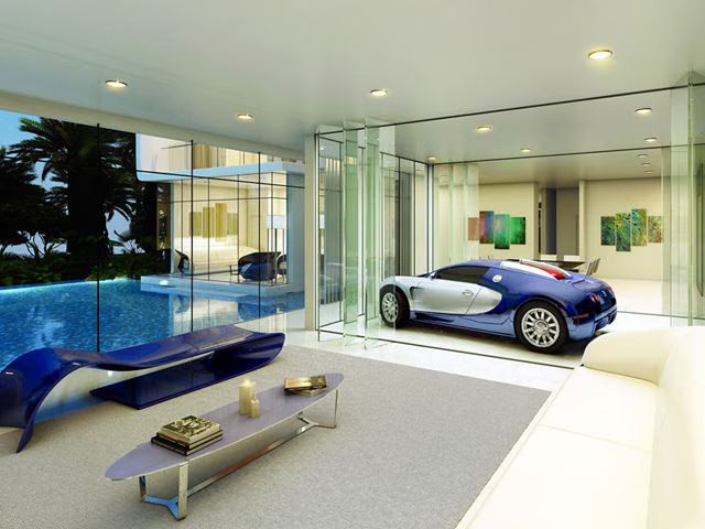 This Insane Bugatti-Inspired Villa Is a Dream House for Car Guys