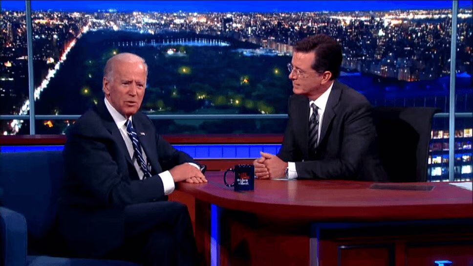 Vice President Joe Biden Has Emotional Interview With Stephen Colbert (VIDEO)
