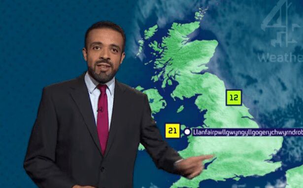 Weatherman Nails Barely Pronounceable Welsh Place Name