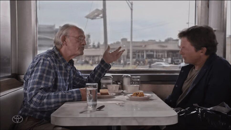 'Back to the Future' Pals Michael J. Fox and Christopher Lloyd Reunite for Toyota Ad (VIDEO)