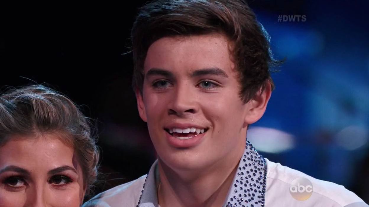 Hayes Grier and Emma Slater dance breakthrough Contemporary on DWTS