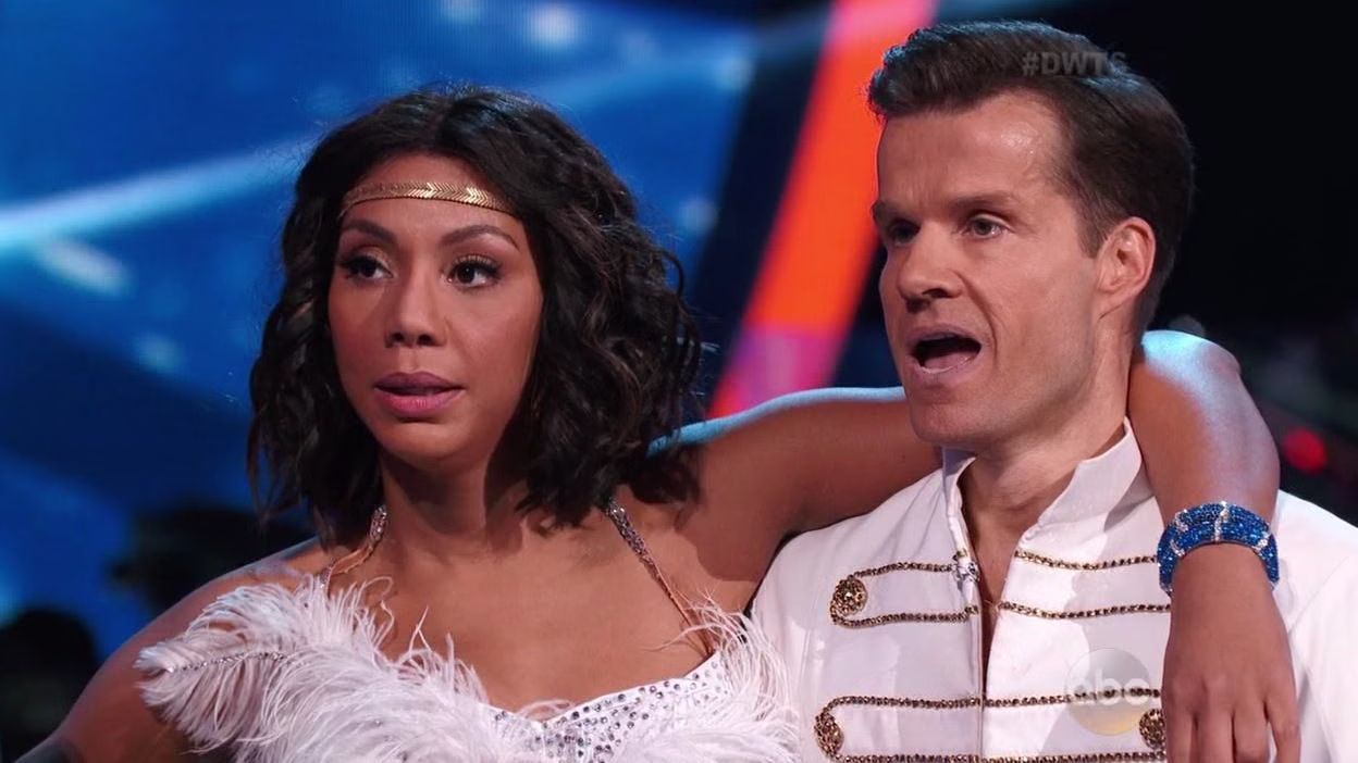 Tamar Braxton and Louis Van Amstel dance Samba Switch-Up