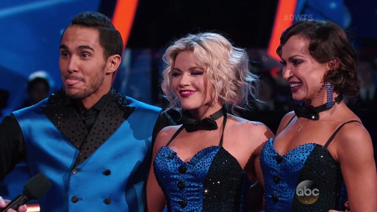 Carlos PenaVega, Witney Carson and Karina Smirnoff dance Charleston