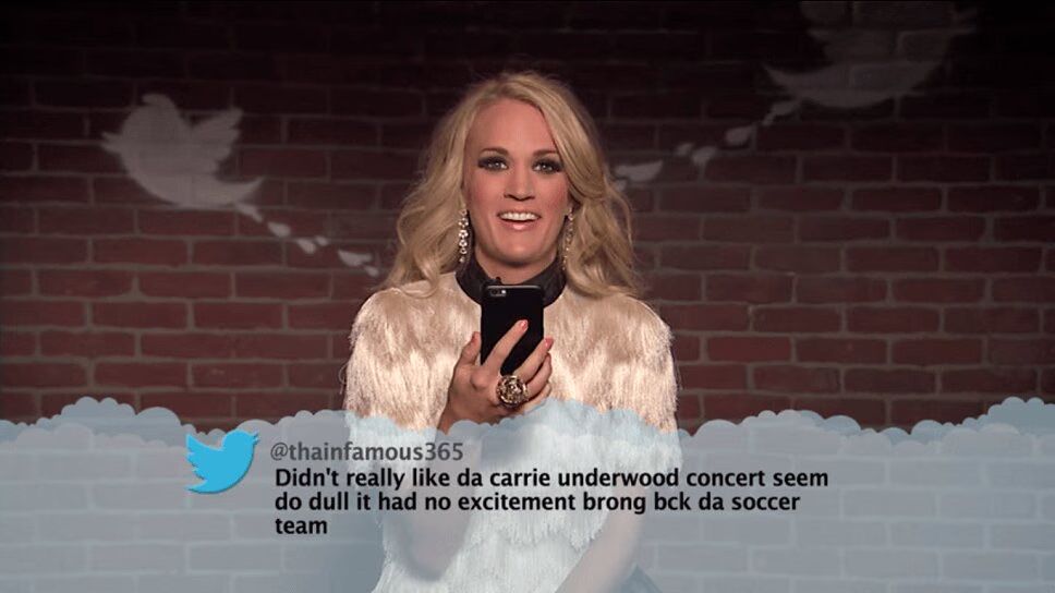 Carrie Underwood, Scotty McCreery, More Read CMA Edition of 'Mean Tweets' (VIDEO)