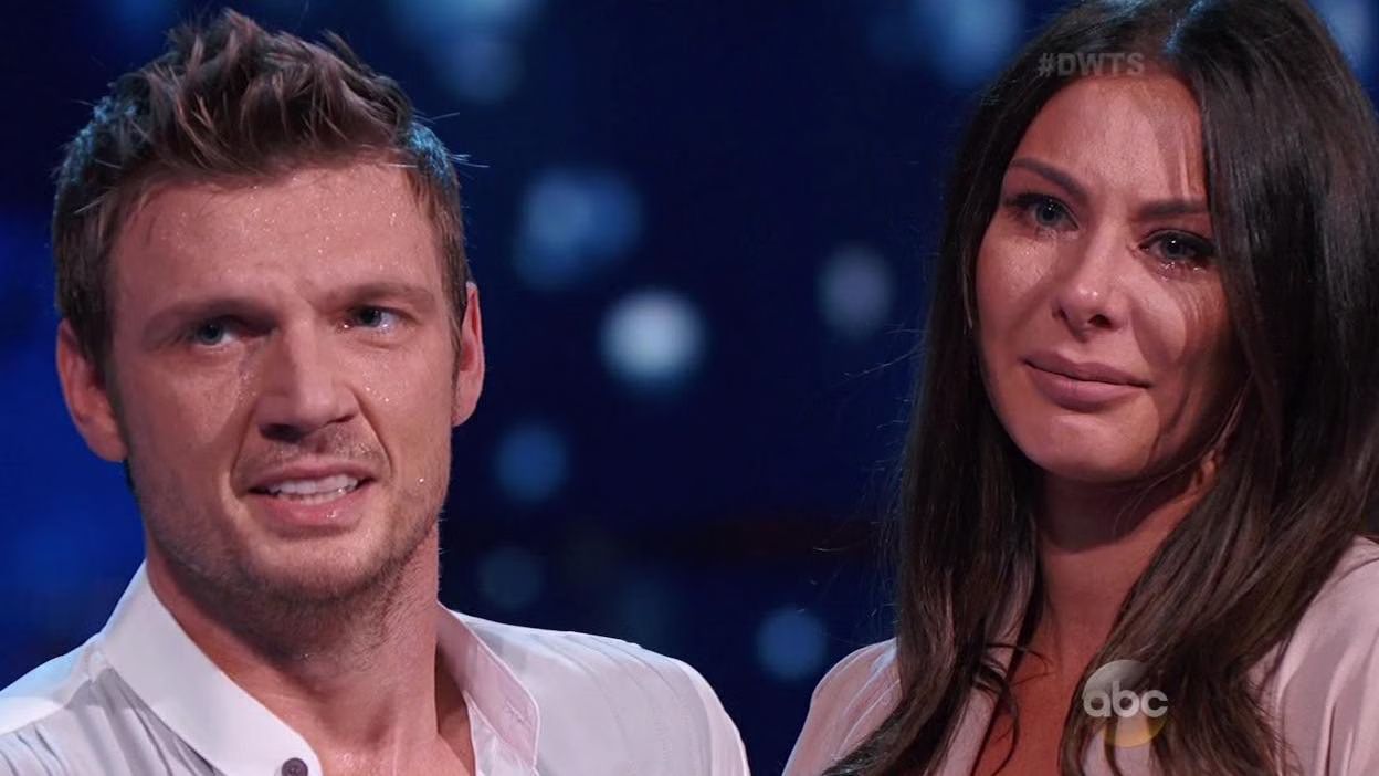 Nick Carter and Sharna Burgess dance PERFECT Contemporary for wife Lauren Kitt (VIDEO)
