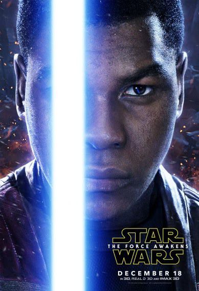 Star Wars The Force Awakens poster Finn