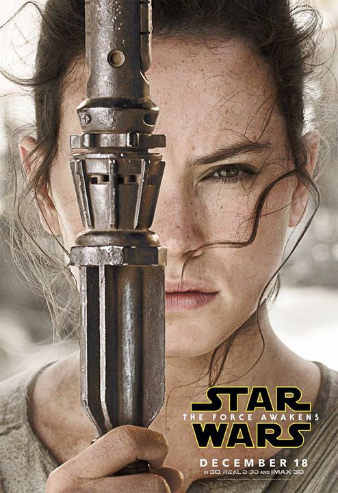 Star Wars The Force Awakens poster Rey
