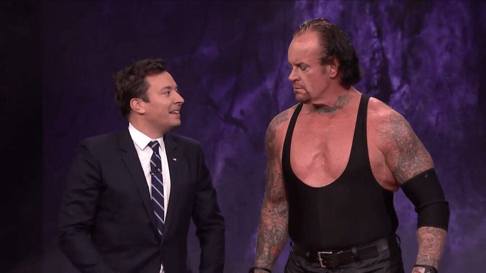 WWE Star The Undertaker Tombstones a Giant Turkey on 'The Tonight Show' (VIDEO)