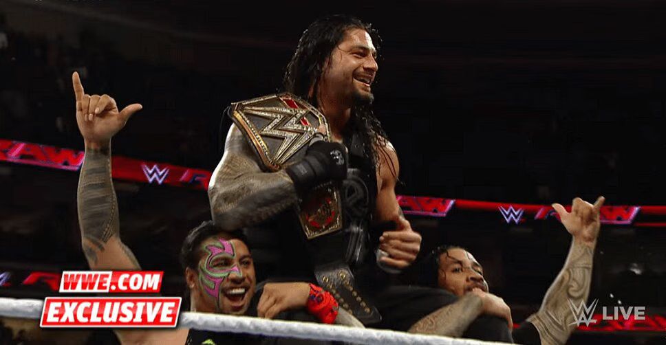 Roman Reigns Wins WWE Championship, Holds Emotional Off-Air Celebration (VIDEO)