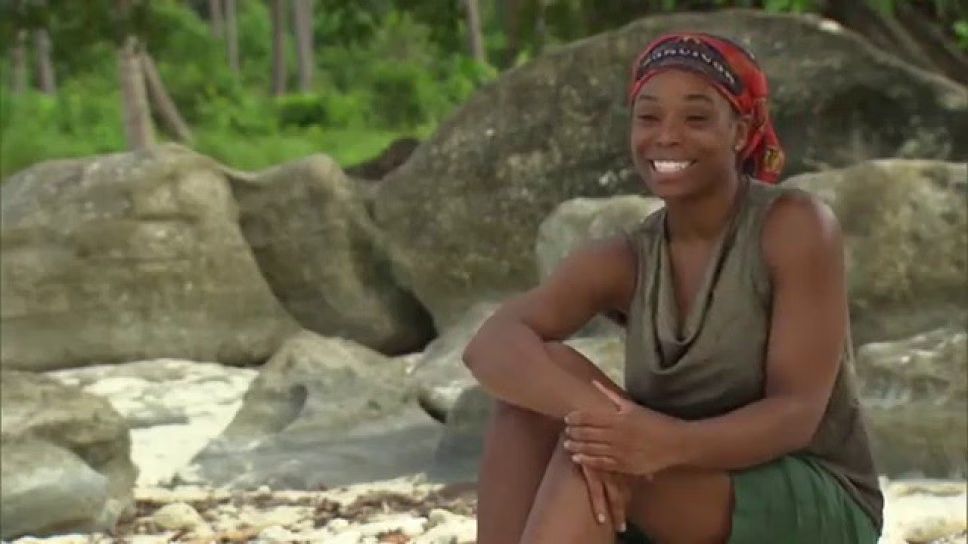 Tasha Fox passes out at immunity challenge on Survivor Cambodia - Second Chance