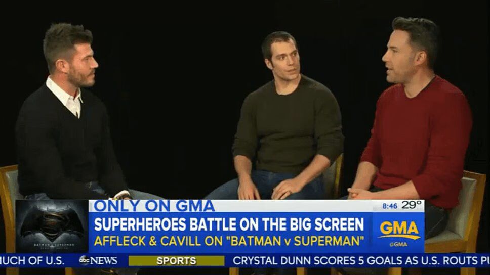 Ben Affleck and Henry Cavill Talk 'Batman v Superman' on Good Morning America (VIDEO)